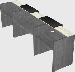 Long reception desk