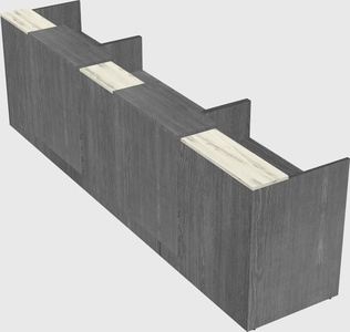 Long reception desk