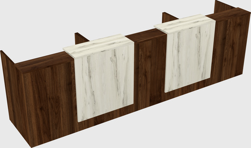 Long reception desk