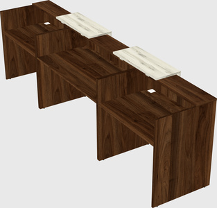 Long reception desk