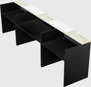 Long reception desk