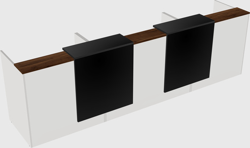 Long reception desk