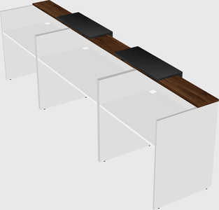 Long reception desk