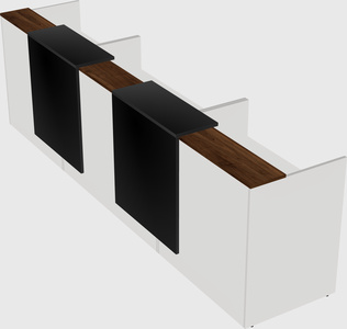 Long reception desk