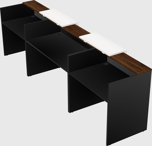 Long reception desk