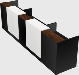 Long reception desk