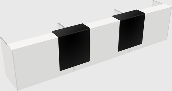 Long reception desk