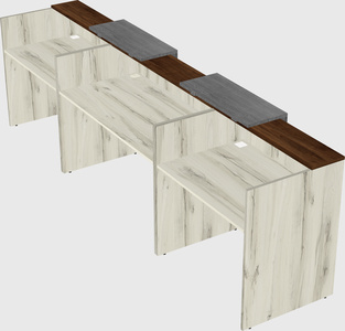Long reception desk