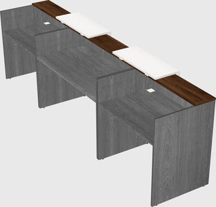 Long reception desk