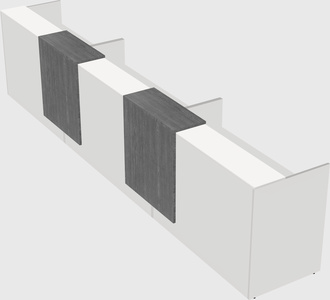 Long reception desk