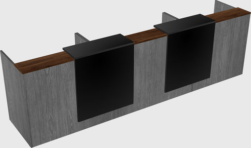 Long reception desk