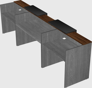 Long reception desk