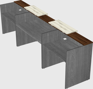 Long reception desk