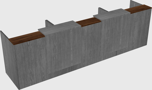 Long reception desk