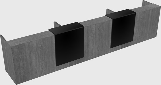 Long reception desk