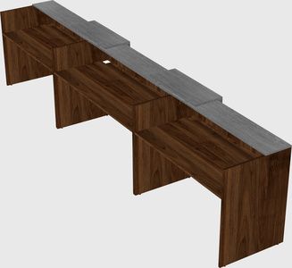 Long reception desk