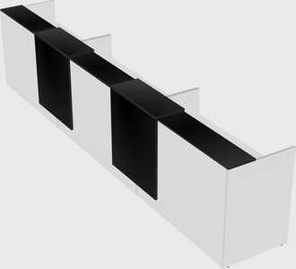 Long reception desk