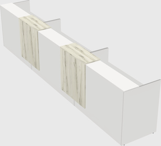 Long reception desk