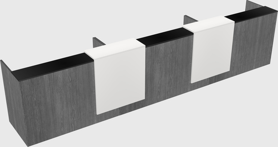 Long reception desk
