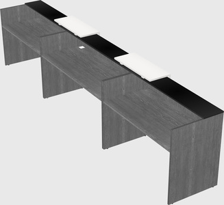Long reception desk