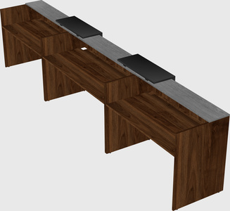 Long reception desk