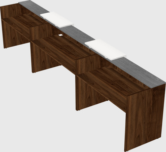 Long reception desk