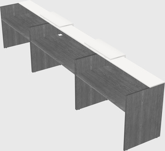 Long reception desk