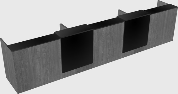 Long reception desk