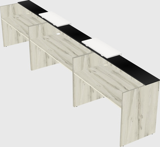 Long reception desk