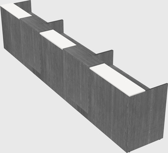 Long reception desk
