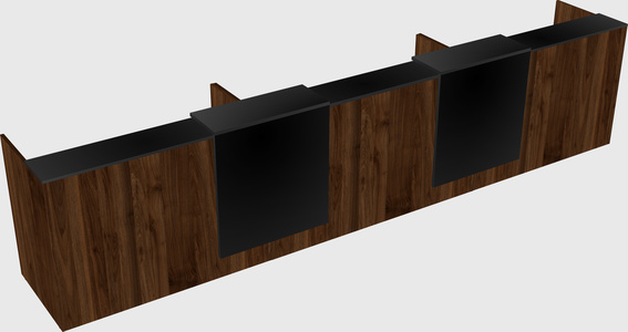 Long reception desk