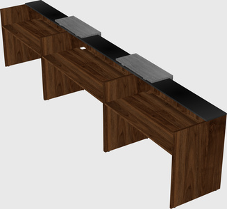 Long reception desk