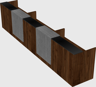 Long reception desk