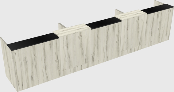 Long reception desk