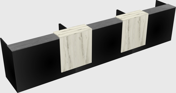Long reception desk