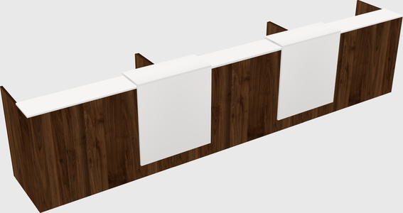 Long reception desk