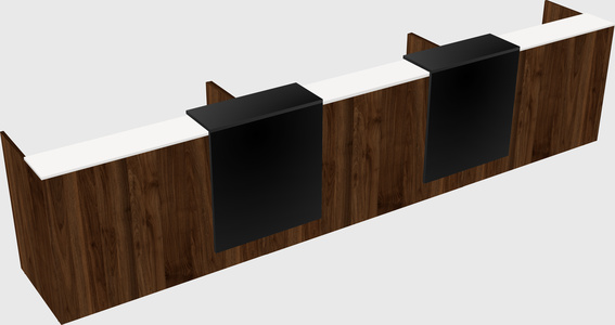 Long reception desk