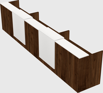 Long reception desk