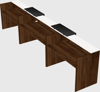 Long reception desk