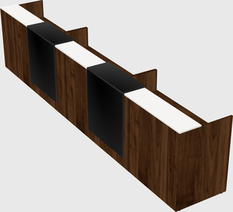 Long reception desk