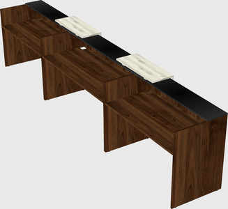 Long reception desk