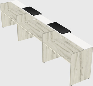 Long reception desk