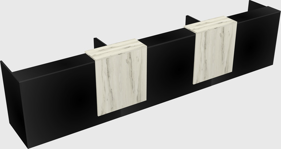 Long reception desk