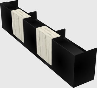 Long reception desk