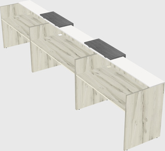 Long reception desk