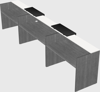 Long reception desk