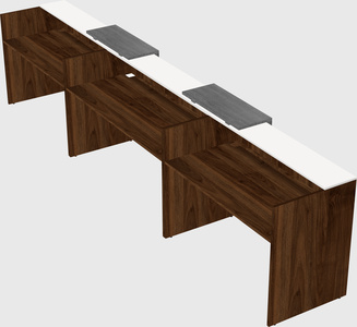 Long reception desk