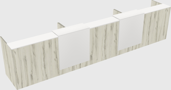 Long reception desk