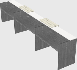 Long reception desk