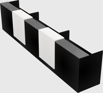 Long reception desk